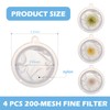 Santiccipa 4 Pcs 200 Mesh Reusable Nylon Mesh Strainer Bag