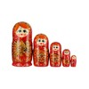 5 pcs Wooden Dolls Set