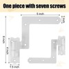 Moxweyeni 8 Pack (4 Pair) Steel Blind Shutter Hinge 1-1/16"