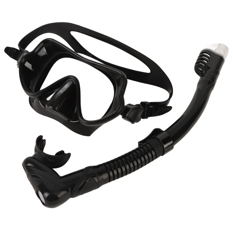 Snorkel Diving Goggles Portable Folding Silicone Full Dry Top Snorkel