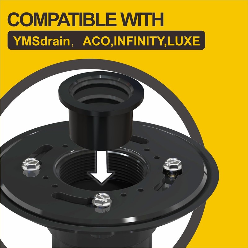 YMSdrain 2 Inch Drain Base Rubber Seal/Rubber Gasket Compatible for