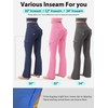 YEOREO CoreFlex Women Workout Flare Leggings with Pockets Hidden Scrunch