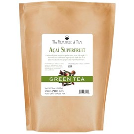 The Republic of Tea Acai Superfruit Green Tea Full-Leaf Tea, 1 Pound / 200 Cups