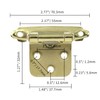 Jiozermi 15 Pair (30 Pack) Cabinet Hinges, 1/2 Inch Overlay