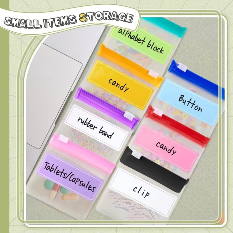XFJSAK 29-Piece Zipper Pill Pouch Set - Reusable Clear Plastic