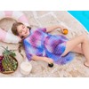 Haloumoning Girls Chiffon Swim Beach Cover Up Kids Cute Elastic