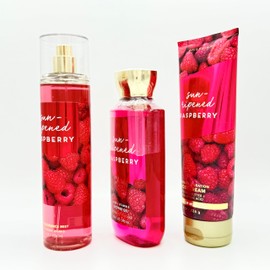 Sun Ripened Raspberry 3-Piece Bath Bundle | Fine Fragrance Mist, Shower Gel and Ultimate Hydration Body Cream