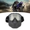 Motorcycle Face Mask Goggles Dust Wind UV Proof Riding Glasses