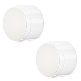 2PCS Door Stoppers for Wall Protector with Adhesive, Aluminum Door Knob Wall Protector, Spring Shock Absorption Technology, Door Bumpers for Walls, 1.38" Diameter, 0.94" Thickness, White