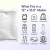200 Count, 12x15.5 inch Eco Friendly Poly Mailers 100% Recycled