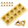 CNC Carbide Tips Inserts, 10Pcs Carbide Inserts,11IR A60 CNC Blade