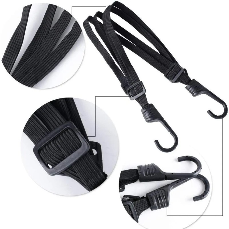 Redes Malla Moto Sujetar Casco Portabulto Cuerda Gancho 4pcs