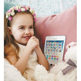 6-in-1 Kids Phone Toy: Educational Toys for Toddlers 1-3, Learning Tablet for 4 Year Old Boys & Girls, Kids Laptop, Tablet for Toddlers - Ideal Educational for 4+ Years (White/Blue)