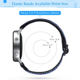 TumpCez - Quick Release Elastic Nylon Watch Straps - Band Width- 16mm 18mm 19mm 20mm 22mm-Choose Colour & Width