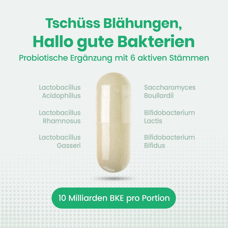 JeaKen Intestinal Bacteria Probiotics and Prebiotics Capsules to Improve Health