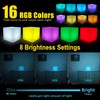 COPU 8-inch Waterproof LED Light Cube, USB Rechargeable Mood Light,