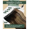 Ugeat Microring Real Hair Extensions Black Ombre Micro Loop Extensions