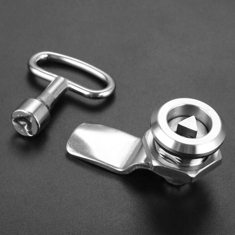 One Triangle Cam Lock Stainless Steel Metro Train Door Lock