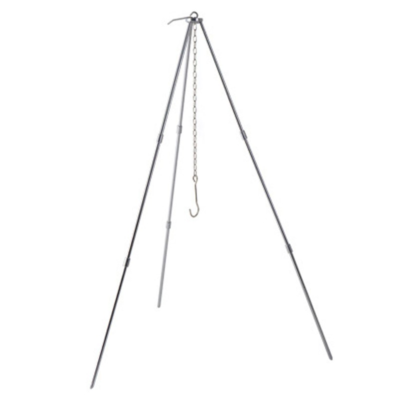 Cooking Tripod Foldable Campfire Tripod with Chain and Carrying Bag