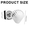 Mini Seashell Stud Earrings, Stainless Steel Cute Tiny Sea Shell