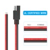 ELECTOP - Cable de extensión de conector SAE, enchufe de