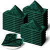 Cobedzy 60 Pack Green Satin Cloth Napkins, 17x17 Inch Satin