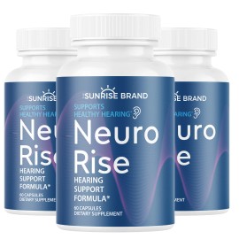 The Sunrise Brand Neuro Rise -Hearing Support Formula 3 Bottles 180 Capsules