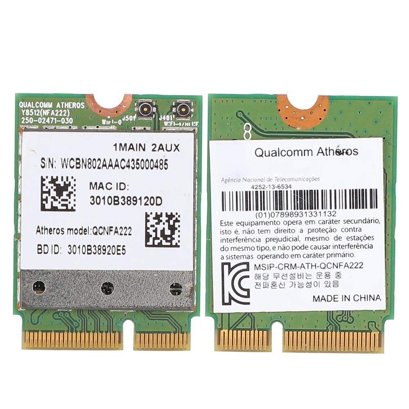 ASHATA Qualcomm Atheros WiFi Card Dual Band 802.11abgn with Bluetooth