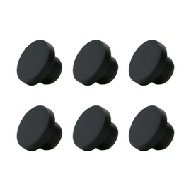 LC LICTOP Silicone Rubber Hole Plug Soft Flexible Stopper for 9/16" Hole Black 20pcs