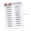 BIUDECO 2pcs Imitation Eyebrow Transfer Stickers Easy Use Hair-like Eyebrow