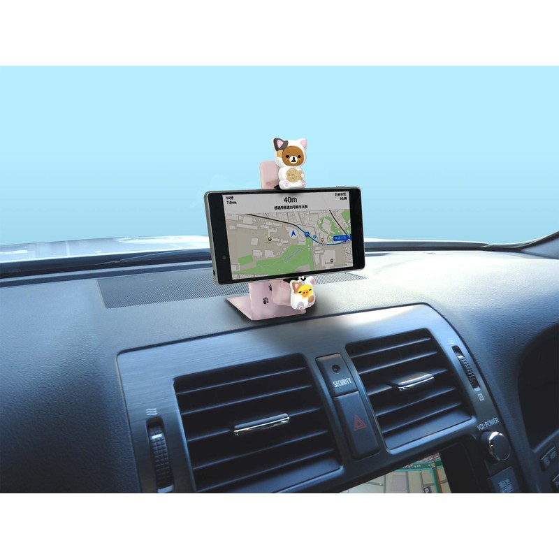 明邦 車載ホルダー スーパースマホキャッチ リラックマ ねこRK257