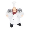 Chef Statue Salt Shakers Set Adorable Statue Vivid Details Resin