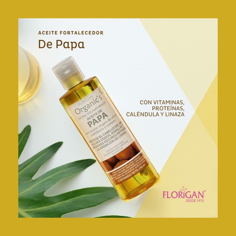 Aceite de Papa Orgánico con Aceite Virgen de Olivo, Celedonia