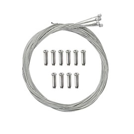 SAMCOS Bicycle Shift Wire, 6 Pcs 6 Pcs Cable Stainless Steel Durable Bicycle Replacement Stainless Steel Brake Cable Mountain Bike Rear Brake Cable Bicycle Parts Bike Inner Cable Suitable for Mountain