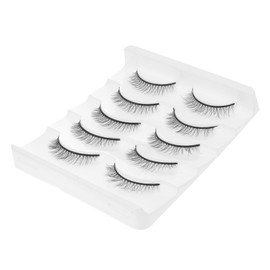 IWOWHERO 20pairs Chemical Fiber Fake Eyelashes Natural Look Lashes for Daily Use Cosplay and Special Occasions Soft Reusable Lashes for Stunning Volume and Charm