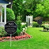 No Soliciting Sign for House, 10"x10" Aluminum Yard Sign with