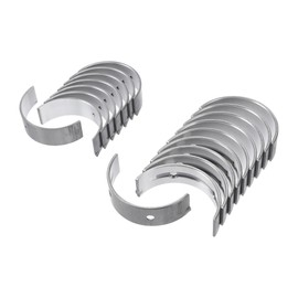 X AUTOHAUX Main Bearing and Connecting Rod Bearing Kit No.210202G020/230602G020 for Hyundai Sonata 2012-2016 Engine Crankshaft Rod Bearing Metal Silver Tone 18Pcs