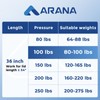ARANA Gas Struts 36 inch 100lb with Brackets (2 Pack)