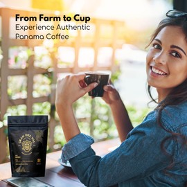 Gran Del Val Panama Geisha Coffee – 75g Whole Bean – Washed Light Roast from Boquete Highlands – Notes of Jasmine, Citrus, Floral & Sweet Caramel