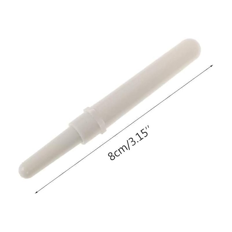 2 Pcs White Pointed Seam Ripper, Sewing Tool, Plastic Handle,