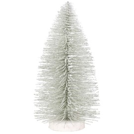 Department 56 Christmas Basics Glitter Tree Figurine, 8.7 Inch, Silver
