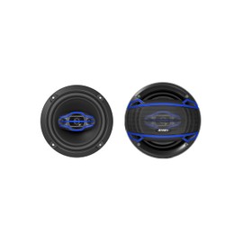 JENSEN JS-Series JS6504 4-Way 6.5 inch Car Door Audio Speakers Pair with 320 Watts Peak Power | 160 Watts per Speaker | 35mm Mylar Balanced Dome Midrange | Two 15mm Piezo Tweeters