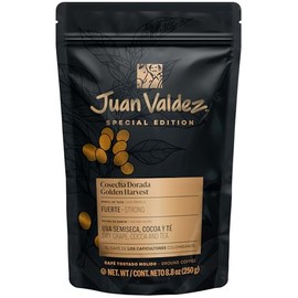 Juan Valdez | Café EDICIÓN ESPECIAL "Cosecha Dorada" Cumbre, café molido Intenso, Notas de Uva semiseca, Cocoa y Té | Bolsa de 250 gramos