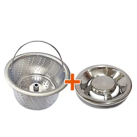 Shinsung Kissis (old/new) all-stainless steel strainer + stainless steel cover for food dehydrator only, Shinsung (new type) strainer + stainless steel cover / 음식물탈수기 전용 신성키시스(구형/신형)올스텐 거름망+스텐덮개, 신성(신형)거름망+스텐덮개