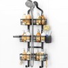 Vatex Shower Caddy Hanging Organizer, 3 Tier Adjustable Bathroom Shelves,