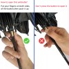 BAODINI Travel Mini Umbrella for Purse With Case-Small Compact UV