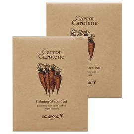 Skinfood Carrot Carotene Calming Water Pad 10g, 5 sheets, 2 pieces / 스킨푸드 캐롯 카로틴 카밍 워터패드 10g, 5매입, 2개