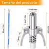 Boquilla Para Pistola De Engrase+tubo De Aceite De 30 Cm