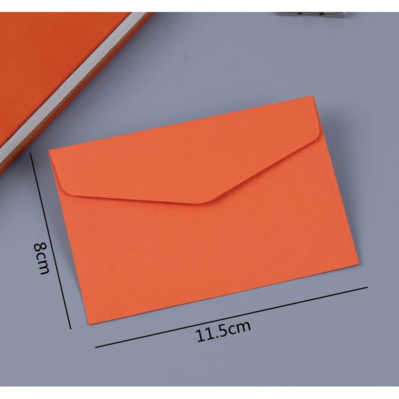 Voarge Pack of 100 Mini Envelopes Colorful Envelopes Blank Envelopes
