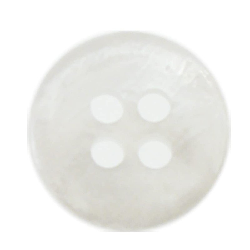KAMINAGA Shirt Buttons, Pack of 10 (White, 0.4 inch (10